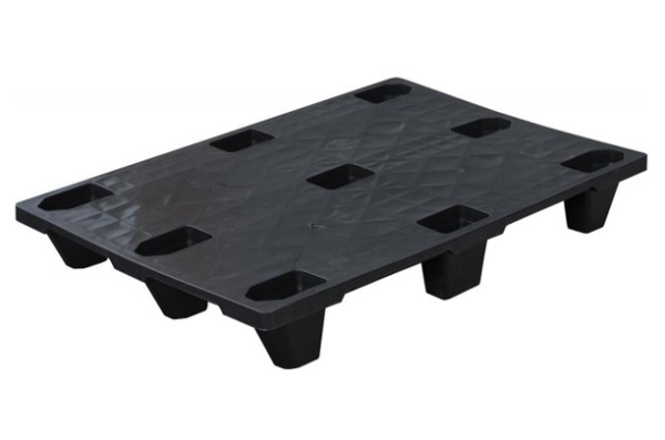 Фото пластиковый поддон на 9 ножках dp 1208 s (q4) 1200х800х130 мм сплошной, черный на сайте www.kiit.ru в интернет-каталоге КИИТ ☎ +7(800) 707-07-45