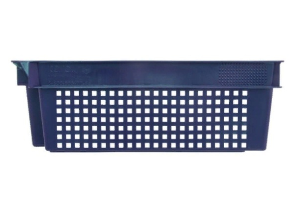 Фото ящик п/э 600х400х200 синий на сайте www.kiit.ru в интернет-каталоге КИИТ ☎ +7(800) 707-07-45