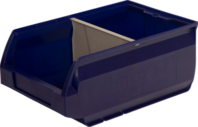 Ящик сплошной 350×230×150 мм, объем 12.08 л. синий. Изображение №8