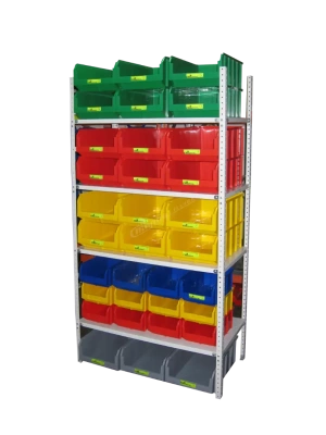 Стеллаж с полками и ящиками 30 шт. в комплекте Стелла-техник СУ-5. Изображение №6