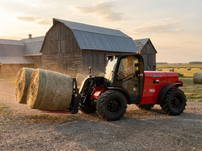 Телескопический погрузчик QUADTRAC TH630 (3000 кг, высота подъема 6 м, двигатель YANMAR 87 л.с.). Изображение №7