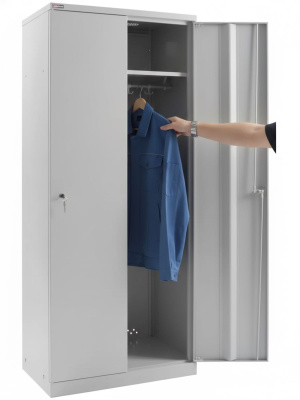 Гардеробный шкаф ДиКом Рационал ОД-421 с двумя секциями (для двух человек). Изображение №2