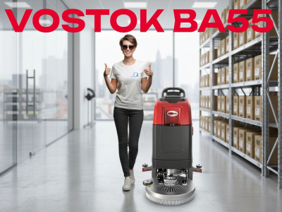 Аккумуляторная поломоечная машина VOSTOK BA55 с литиевой АКБ 52 Ач. Изображение №3