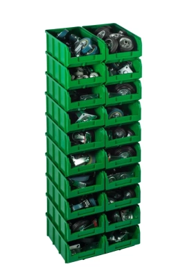 Полочные стеллажи (стойка, стенд, витрина) с пластиковыми ящиками Стелла-техник СУ-1. Изображение №7