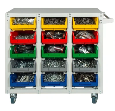 Передвижная тележка с ящиками Стелла-техник V3-15 125-И 15 ячеек г/п 350. Изображение №2