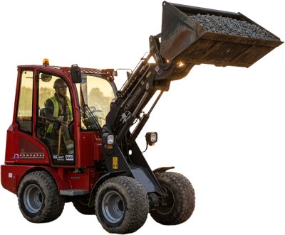 Мини погрузчик с телескопической стрелой QUADTRAC WL40T EVO (1000 кг, высота подъема 3400 мм, шарнирно-сочлененная рама). Изображение №1