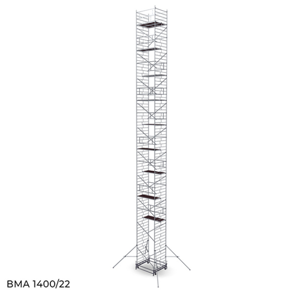 Фото алюминиевая модульная вышка megal вма 1400/22 на сайте www.kiit.ru в интернет-каталоге КИИТ ☎ +7(800) 707-07-45