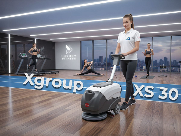 Поломоечная машина XGroup XS30 — 1600 квадратов в час без напряга в спортивном клубе