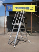 Фото телескопическая лестница megal тлп-к - (1,3-1,9) на сайте www.kiit.ru в интернет-каталоге КИИТ ☎ +7(800) 707-07-45 Изображение №2