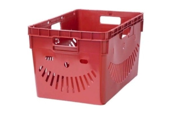 Фото ящик 600x400x340 перфорированный красный на сайте www.kiit.ru в интернет-каталоге КИИТ ☎ +7(800) 707-07-45