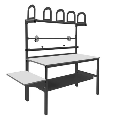 Упаковочный стол GRESSON КСР-1200 (1200x700 мм, регулировка высоты, расширенная комплектация). Изображение №12