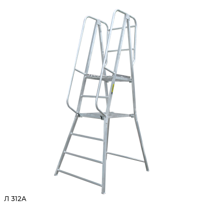 Алюминиевая лестница с площадкой Megal Л-312А (Н-3,0). Изображение №3