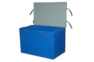 Контейнер RIC 220 синий с крышкой 1050х640х750 мм. Изображение №1