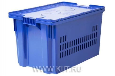Ящик Futura Zip Safe PRO 600х400х350 сплошное дно синий морозостойкий