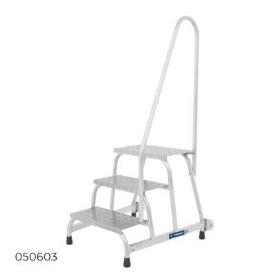 Передвижная монтажная подставка MEGAL (тип 1) 3 ступени с одним поручнем. Изображение №1