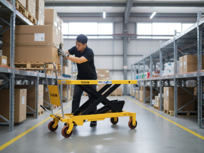 Стол подъемный передвижной XILIN SP500 г/п 500 кг 280-900 мм . Изображение №5