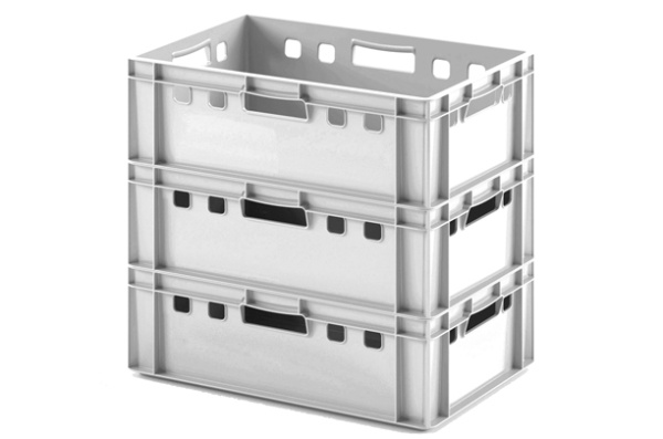 Фото пластиковый ящик для мяса iplast e2 12.422 600х400х200 белый на сайте www.kiit.ru в интернет-каталоге КИИТ ☎ +7(800) 707-07-45