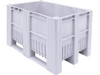 Фото большой контейнер на полозьях boxpallet 1200х800х740 мм сплошной, арт. c-box 1208 s (740) серый на сайте www.kiit.ru в интернет-каталоге КИИТ ☎ +7(800) 707-07-45