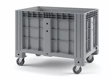 Большой сплошной контейнер iBox на колесах 1200х800х920 мм. Изображение №3