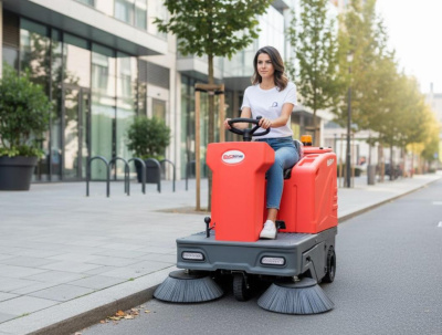 Подметальная машина EVOline SWB 1400 T | Самоходная, ширина уборки 1400 мм, бак 150 л. Изображение №8