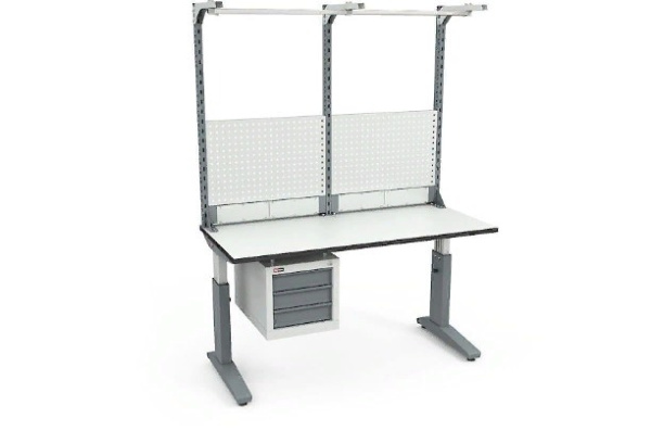 Фото стол монтажный диком ср-150-02 с экраном вс-150-э3 на сайте www.kiit.ru в интернет-каталоге КИИТ ☎ +7(800) 707-07-45