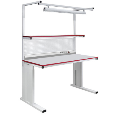 Стол промышленный СПП (регулируемый, модульный, нагрузка до 200 кг, промышленное и антистатическое исполнение). Изображение №4