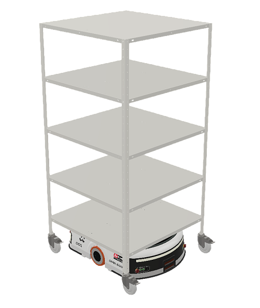 Подъёмные AMR — для перемещения стеллажей и тележек в складских комплексах