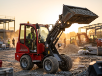 Мини-погрузчик QUADTRAC WL40T EVO | Грузоподъемность 1000 кг, высота подъема 3400 мм, шарнирно-сочлененная рама