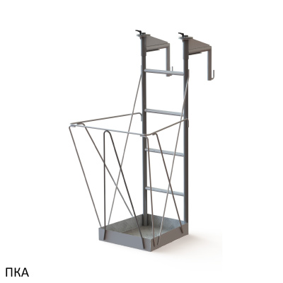 Навесная площадка на строительные конструкции  MEGAL ПКА (120 кг, размер площадки 0,6x0,55 м). Изображение №12