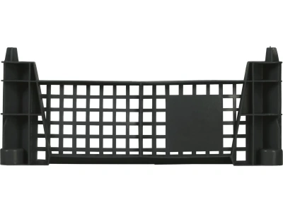 Черный грибной ящик 400х300х110 перфорированный. Изображение №3