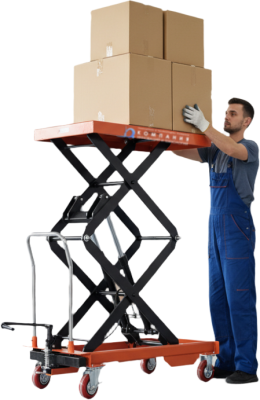 Стол подъемный передвижной TOR PTS1500 (1500 кг, 415–1700 мм, платформа 1220x610 мм). Изображение №1