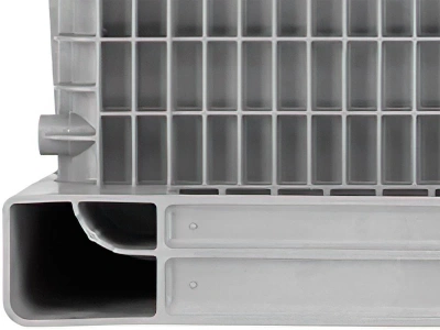 Большой контейнер BoxPallet 1200х1000х1140 мм сплошной, на 3-х полозьях, арт. C-Box 1210 S (1140) серый. Изображение №8