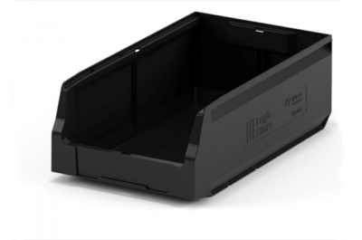 Ящик Iplast 12.414 400х225х150 мм, черный. Изображение №1