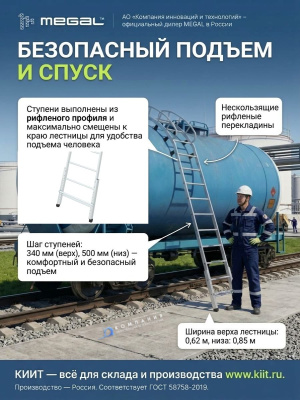 Лестница для цистерн MEGAL ЛАЦ – 4-2,2 (арт. 341304). Изображение №2