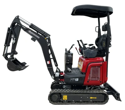 Мини-экскаватор QUADTRAC EX13JPRO (1000 кг, двигатель KUBOTA D722, с джойстиками PILOT, квикаплером, буром и 3 ковшами). Изображение №1