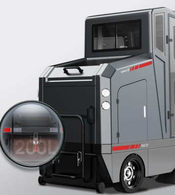 Подметальная машина с сиденьем для оператора Limgard B10C. Изображение №8