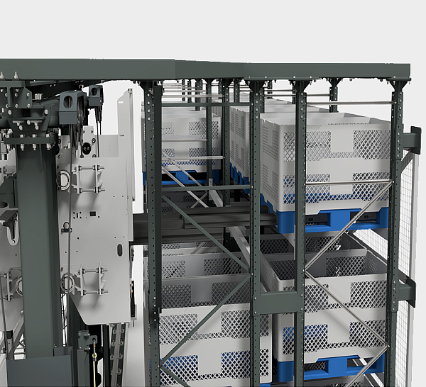 Телескопические вилы двойной глубины (DD) - кран-штабелер Диком