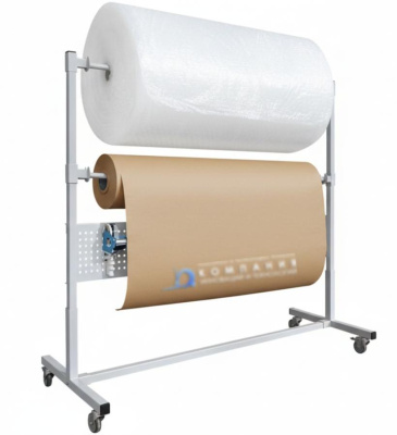 Упаковочная стойка для рулонов GRESSON СУР (передвижная, с перфопанелью, 4 типоразмера). Изображение №4