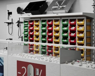 Стеллаж для больших ящиков 24 шт. Стелла-техник СР-4. Изображение №14