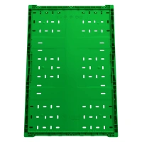 Фото ящик складной  fc-6418 600х400х180 мм iplast салатовый перфорированный на сайте www.kiit.ru в интернет-каталоге КИИТ ☎ +7(800) 707-07-45 Изображение №4