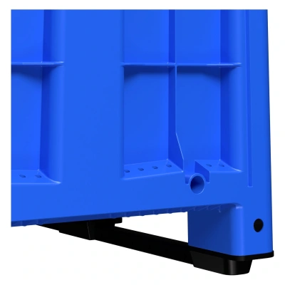 Большой контейнер на полозьях 1200x800x800 мм iPlast iBOX голубой (450 кг, 515 л, PE). Изображение №18