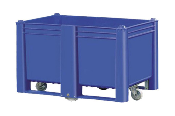 Фото контейнер boxpallet 11-080-wa (вар.2) 1200х800х800 мм сплошной на колёсах штабелируемый синий на сайте www.kiit.ru в интернет-каталоге КИИТ ☎ +7(800) 707-07-45