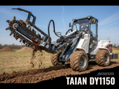 Шарнирно-сочлененный погрузчик TAIAN DY1150. Изображение №8