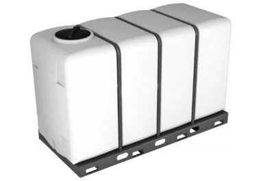 Пластиковая ёмкость KR 4000 литров в металлической обрешетке. Изображение №1