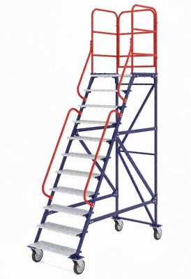 Сборно-разборная лестница Rusklad ЛР 10.1 (10 ступеней, 1 марш) 1834х791х2945 мм. Изображение №2