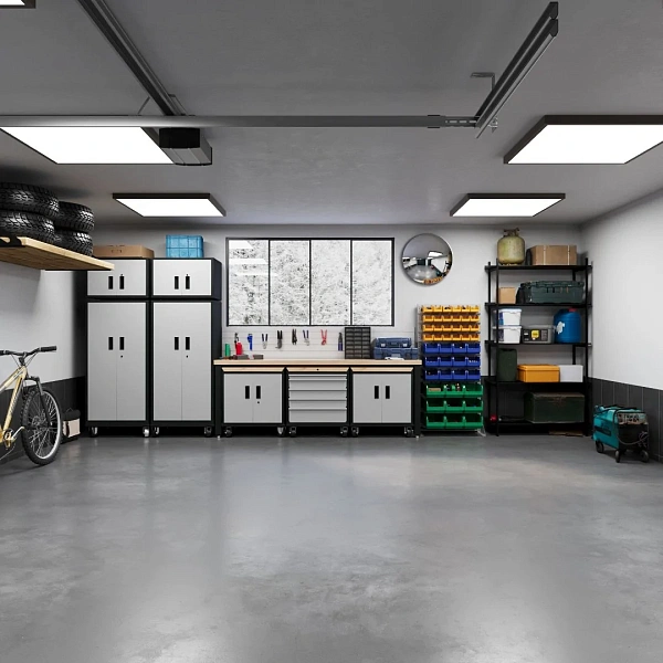 Стойка 735х1515 Стелла-техник А1-08-00-03 односторонняя служит для эффективной организации рабочего пространства склада, магазина, гаража, мастерской