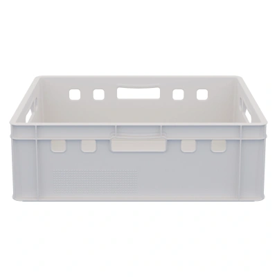 Пластиковый ящик для мяса Iplast E2 12.422 600х400х200 белый. Изображение №3