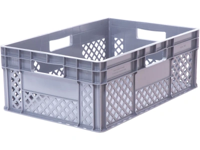 Ящик пластиковый перфорированный 600x400x420 мм (серия 900, HDPE, -18°C до +50°C). Изображение №6