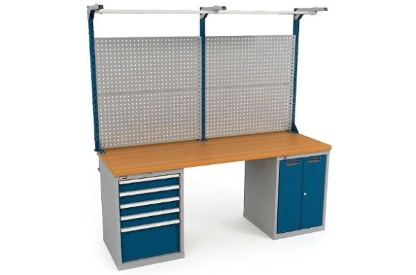 Фото верстак диком вс-200-07  с экраном вс-200-э4 на сайте www.kiit.ru в интернет-каталоге КИИТ ☎ +7(800) 707-07-45