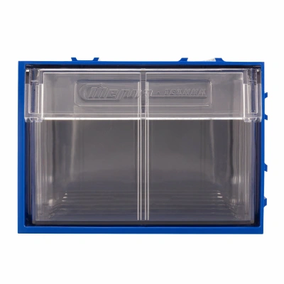 Модульная система хранения из коробов С-2-К6-синий-прозрачный (комплект 6 шт.). Изображение №9